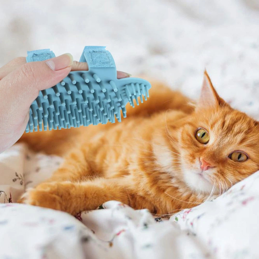 Wall Scratcher Silicone Massage Brush Bridegroom Cat Comb Massager