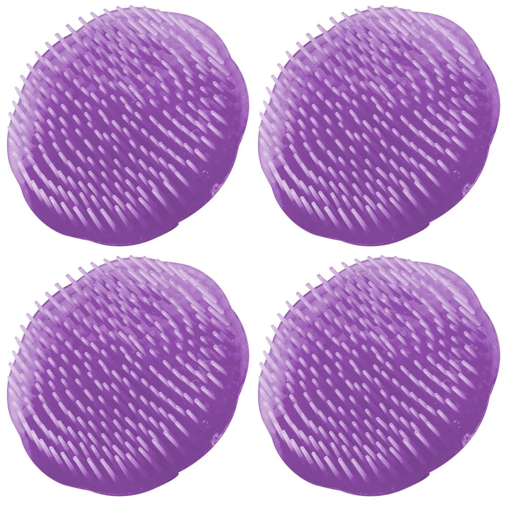 4 Pcs Shampoo Brush Man Scalp Scratcher Tool Massage Comb Hair Massager