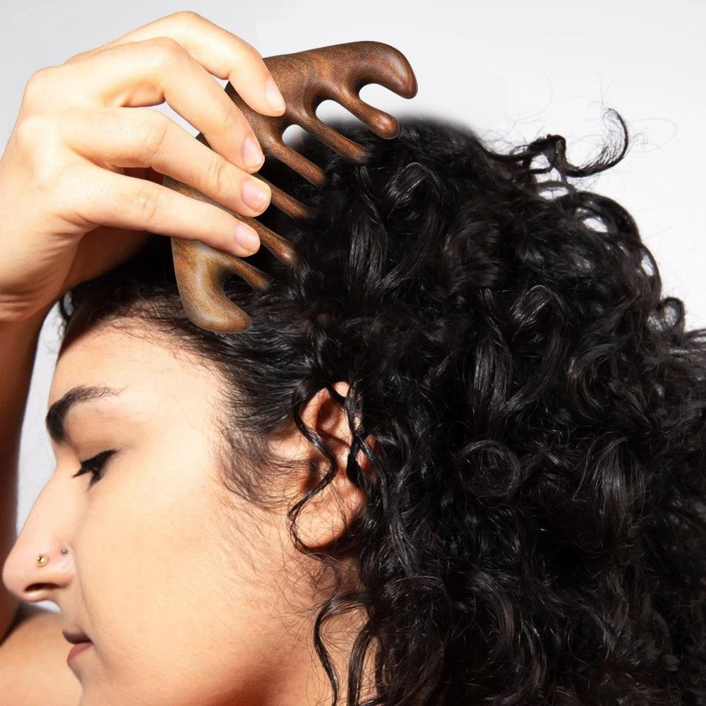 Wooden Comb Massage Travel Scalp Scratcher Multi Functionalmassage