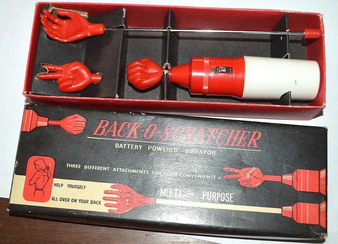 Vintage Multi-Purpose Back-O-Scratcher Battery Powered Vibrator