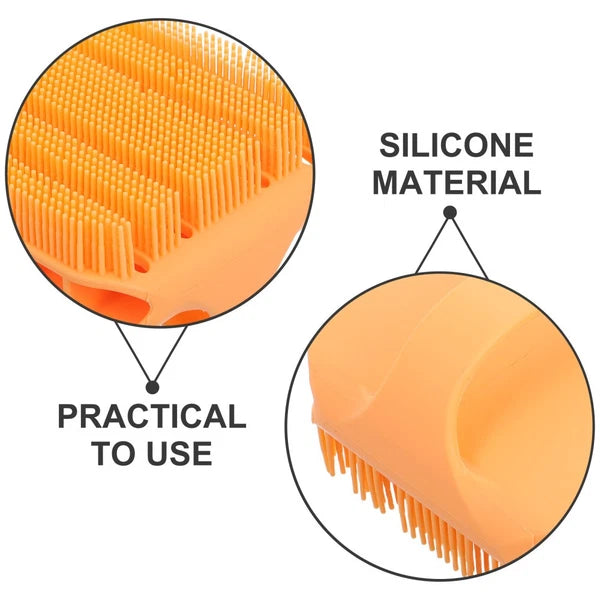 Silicone Bath Massage Brush Man Back Scratcher for Women Bathing
