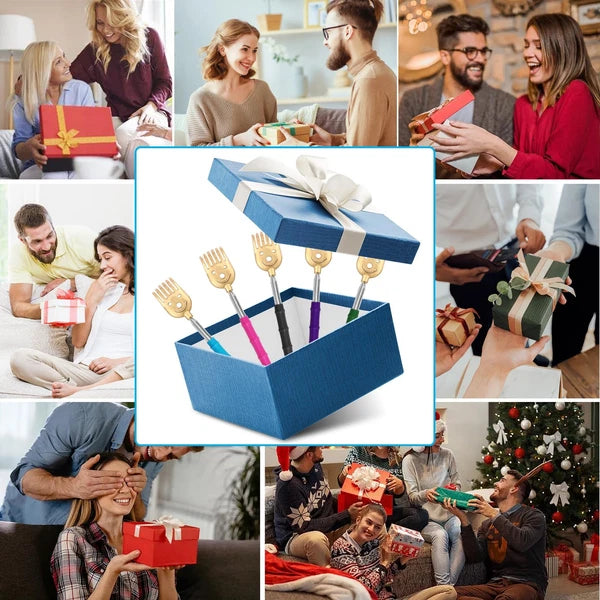 5 Pack Telescoping Back Scratcher, Gift Manual Back Scratchers, Metal Portabl...