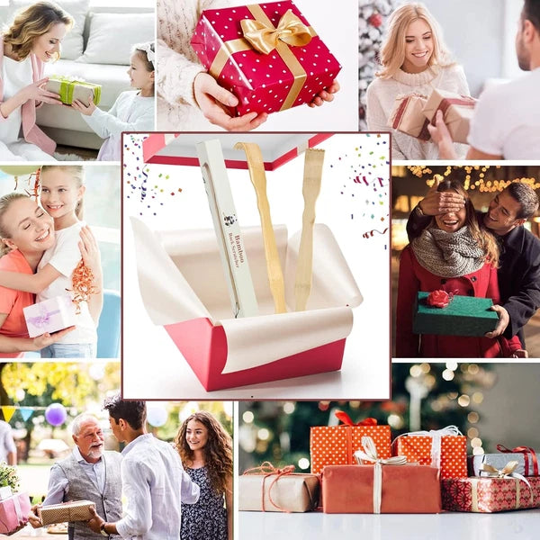 2 Pack Wooden Bamboo Back Scratcher, 17 Inch Long Handle Back Scratchers for Adu