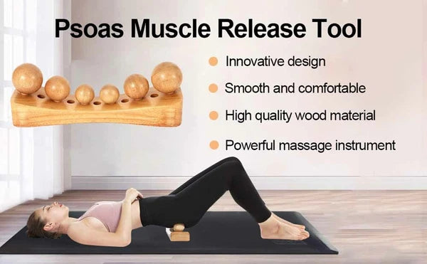 Massage Tool Psoas Muscle Release Body Back Bain Trigger Point Physical Therapy
