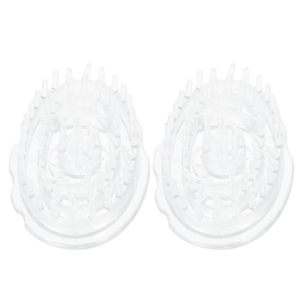 2 Pcs Shampoo Brush Hair Scalp Massager Travel Washing Scratcher