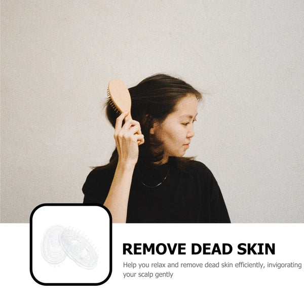 2 Pcs Shampoo Brush Hair Scalp Massager Travel Washing Scratcher