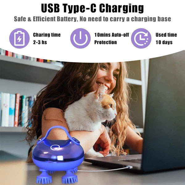 Scalp Massager Electric, Portable Scalp Massager Tool, Waterproof Head Massag...