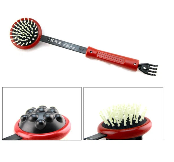 Long Black Red Plastic Back Knock Scratcher Relaxing Massage Hammer New