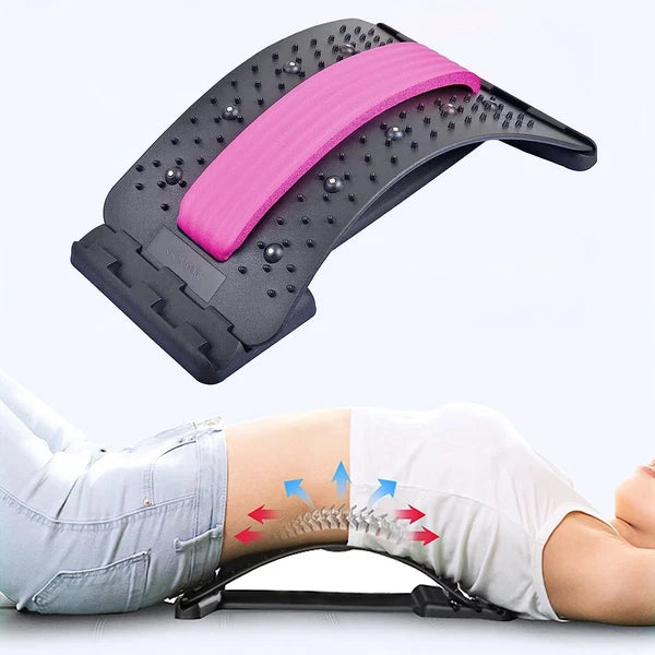Back Stretcher Multi-Level Back Massager Stretching Device Lumbar Support Device
