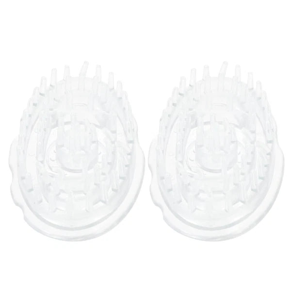 2 Pcs Shampoo Brush Travel Hair Scalp Massager Scratcher Cleaning