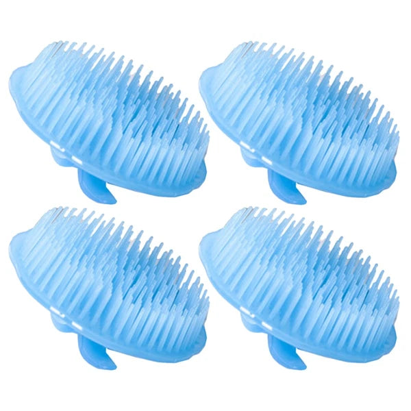 4 Pcs Shampoo Brush Man Scalp Scratcher Tool Massage Comb Hair Massager