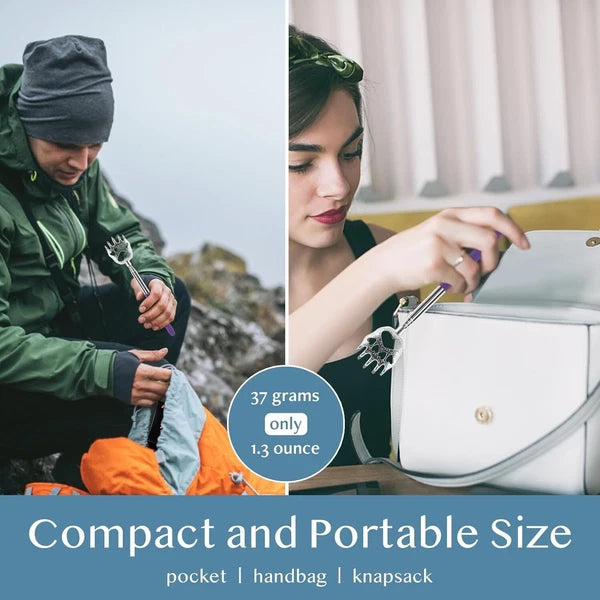 Vibrant 4-Pack Telescopic Back Scratchers – Effortless Itch Relief Anywhere