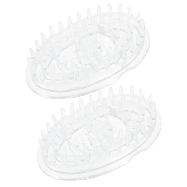2 Pcs Shampoo Brush Hair Scalp Massager Travel Washing Scratcher