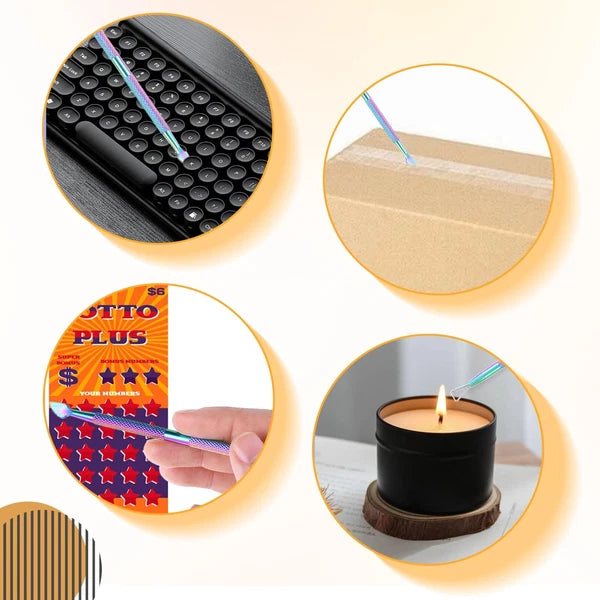 3 Pcs Metal Lotto Scratcher Label Scraper Lottery Ticket Scratcher Tool