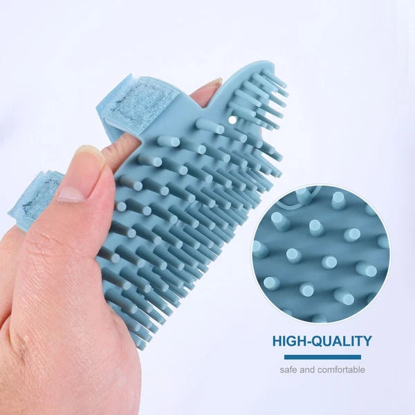 Silicone Scratcher Massage Brush Silicone Groom Corner Scratcher For Cats-