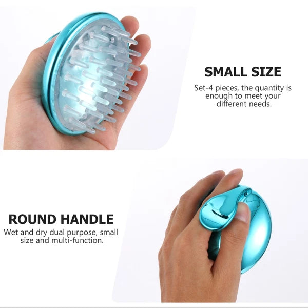 4 Pcs Silicone Anti-itching Head Scratcher Man Scalp Massager Hair Washing