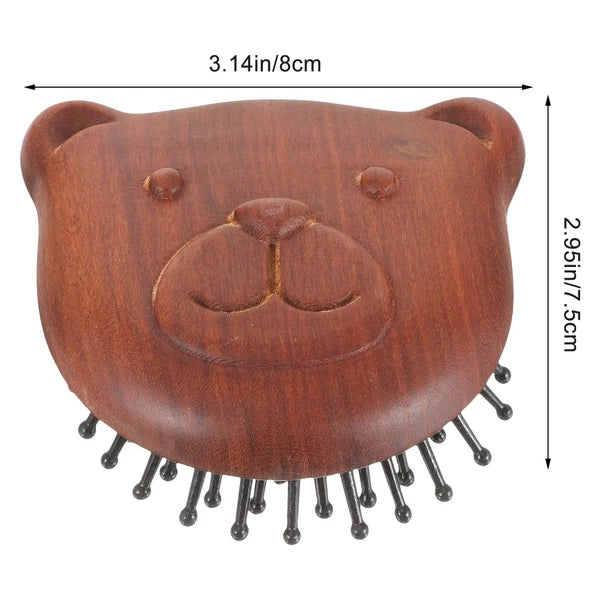 Bear Massage Comb Massager Scalp Hair Brush Combs Head Scratcher
