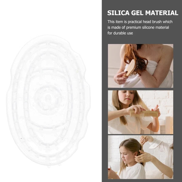 2 Pcs Shampoo Brush Hair Scalp Massager Travel Washing Scratcher