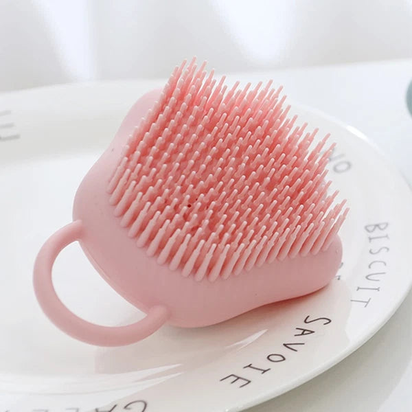 5 Pack Silicone Shampoo Brush Hairscalp Massager Baby Child Scratcher Shower