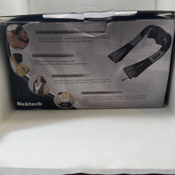 Shiatsu Neck and Back Massager with Soothing Heat, Nekteck Electric Deep Tiss...