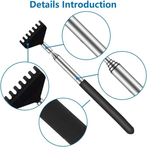 6 Pack Extendable Back Scratcher - Portable Telescoping Metal Back...