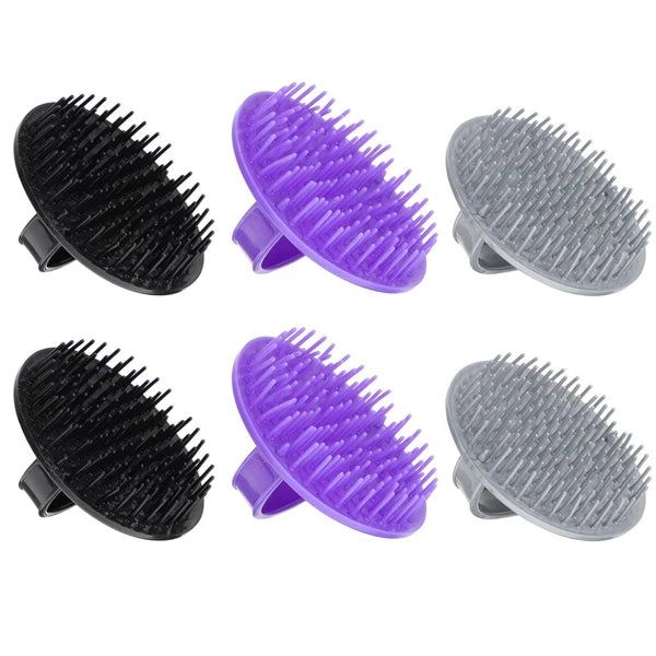 2 Pack Shampoo Brush Hair Stimulating Scalp Massager Men Miss Scratcher