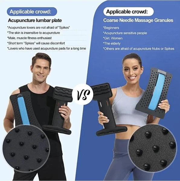 Spine Deck Back Stretcher Back Massager Support Pain Relief Chiropractic Lumbar