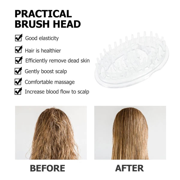 2 Pcs Shampoo Brush Travel Hair Scalp Massager Scratcher Scrubber