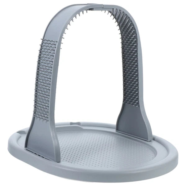 Arched Wool Rubbing Device Cat Self Grooming Massager for Cats Scratcher