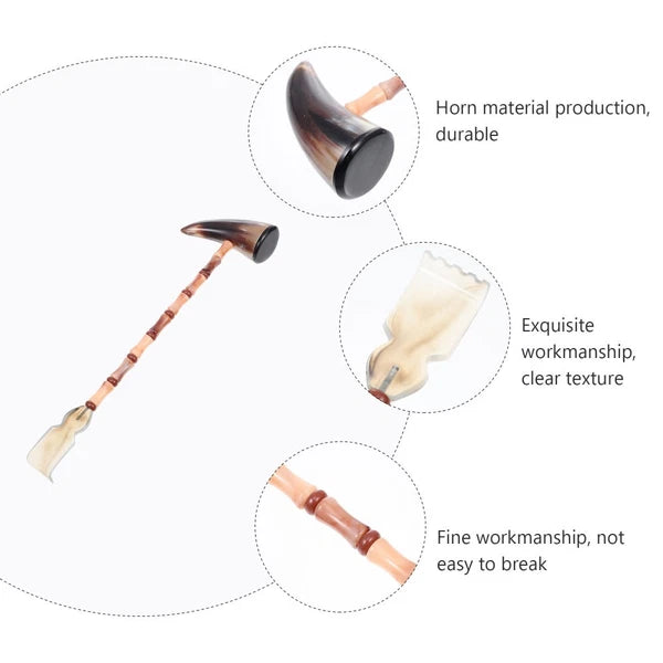 Itchy Horns Extendable Back Scratcher Scrap Massager Portable Body Ox Hammer