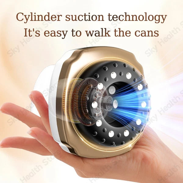 Cupping therapy device, EMS red light heating massager, deep body massage