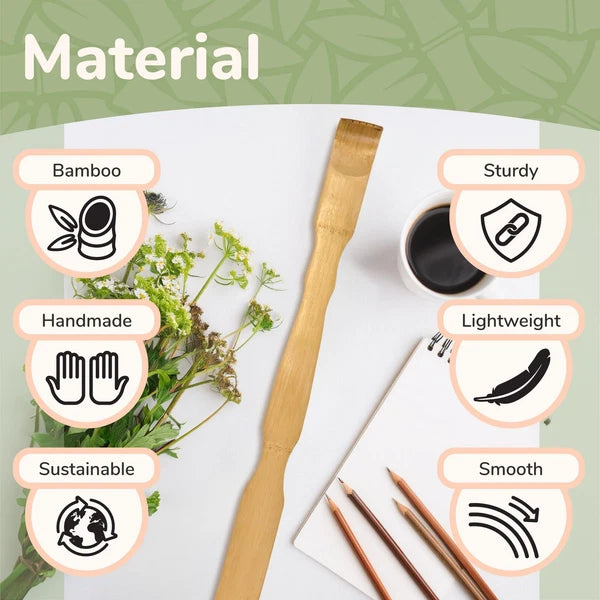 3 Piece 17 Inch Traditional Bamboo Wood Back Scratchers Plus Travel Size Back...