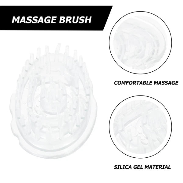 2 Pcs Shampoo Brush Travel Hair Scalp Massager Scratcher Scrubber