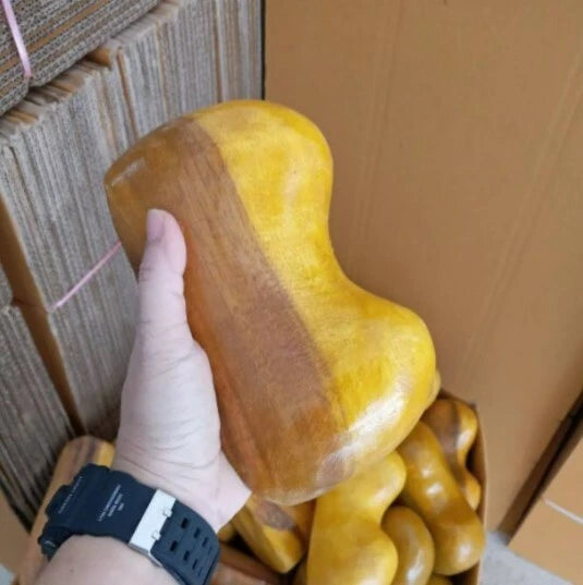 Wood Pillow Massage Back Wooden Massager Release Backache Neck Streching Spine