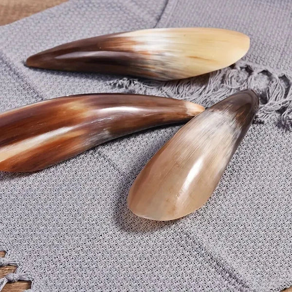 1 PC. Authentic Natural Horn Gua Sha Massage Tool-Traditional Spa Relax for Body