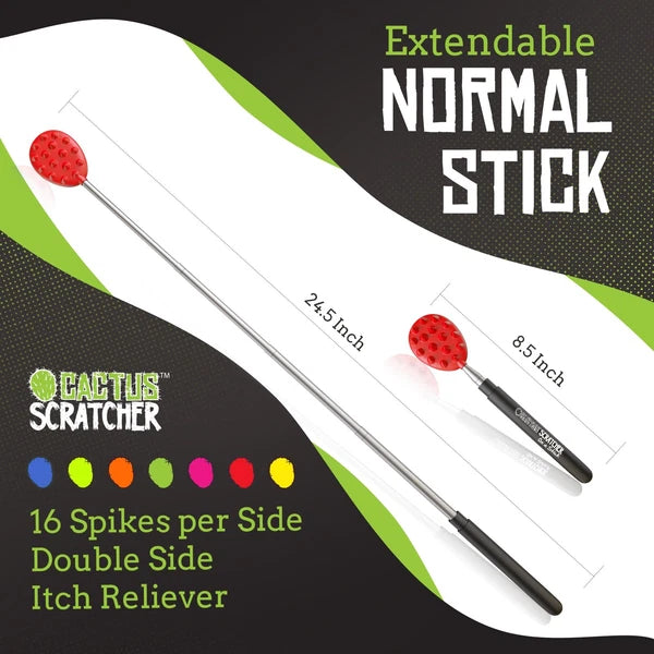 Extendable Back Scratcher 24.5 Inches Double-Sided Itch Relief for Men Women