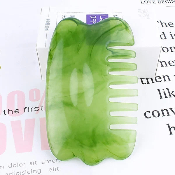 2 PCS Massage Comb Scraping Board Scalp Exfoliator Brush Scratcher