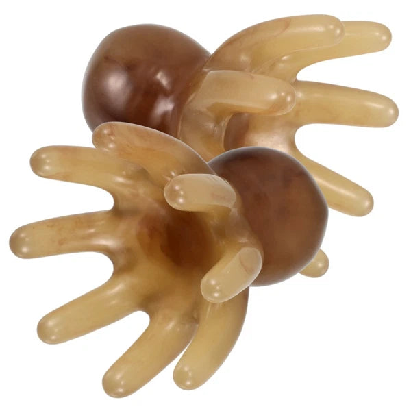 2 Pcs Eight Claw Comb Massage Electric Head Scratcher Relaxation Tool