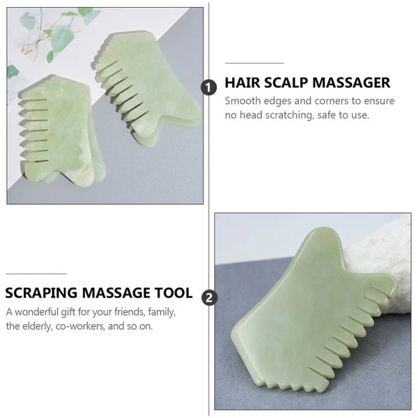 Massage Comb Scalp Scratcher Man Stone Hair Manual Massagers