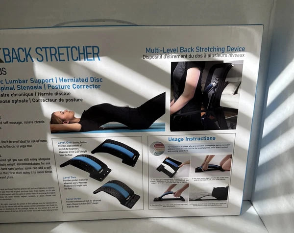 Posture Relief Magic Back Stretcher Lower Lumbar Pain Acupuncture Back Massager