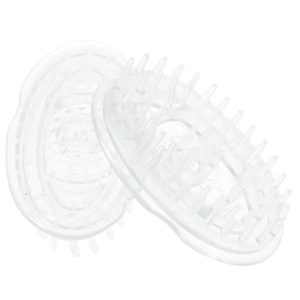 2 Pcs Shampoo Brush Travel Hair Scalp Massager Scratcher Scrubber