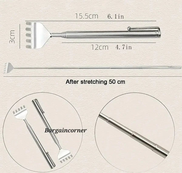 Back Scratcher Extendable Body Scratcher Pocket Size Home Travel Back Scraper