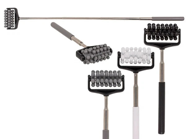 EXTENDING BACK MASSAGER ROLLER EXTENDABLE TELESCOPIC PORTABLE POCKET SCRATCHER
