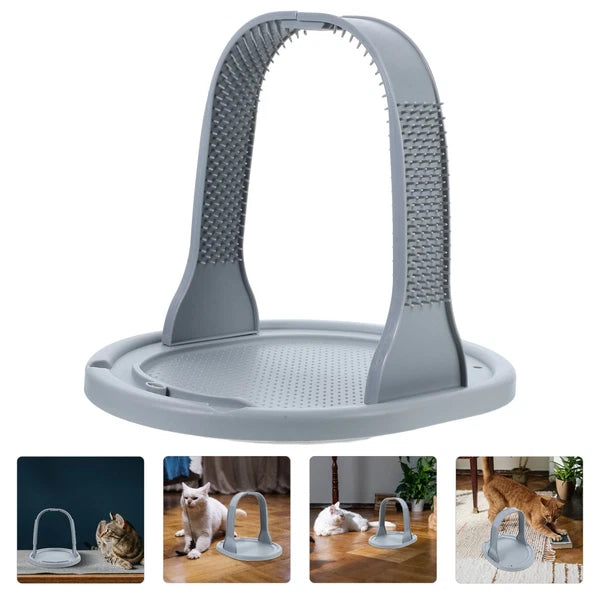 Arched Wool Rubbing Device Cat Self Grooming Massage Toy Hair Scratcher