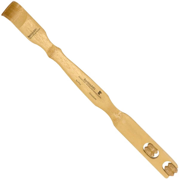 4 Pieces 17 Inch Bamboo Backscratcher Knobby Massage Roller Handle Plus Free ...