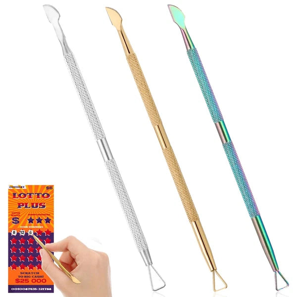 3 Pcs Metal Lotto Scratcher Label Scraper Lottery Ticket Scratcher Tool