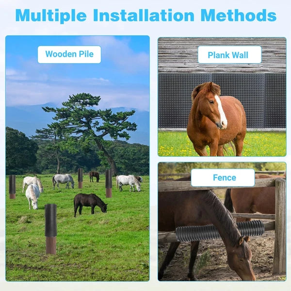 2 Pcs Horse Cattle Scratchers, Horse Scratching Post, Super Soft Massage Brush K