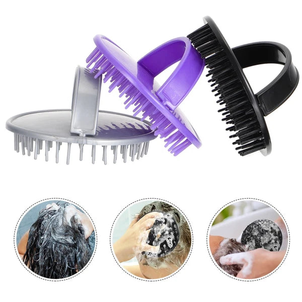 2 Pack Shampoo Brush Hair Stimulating Scalp Massager Men Miss Scratcher