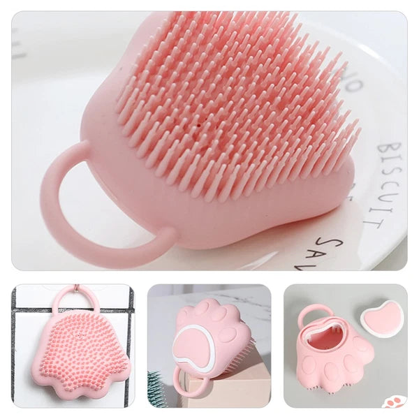 5 Pack Silicone Shampoo Brush Hairscalp Massager Baby Child Scratcher Shower