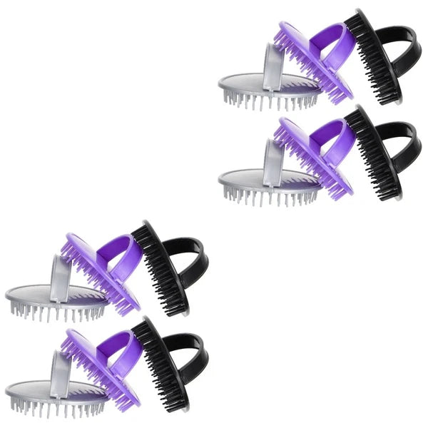 2 Pack Shampoo Brush Hair Stimulating Scalp Massager Men Miss Scratcher